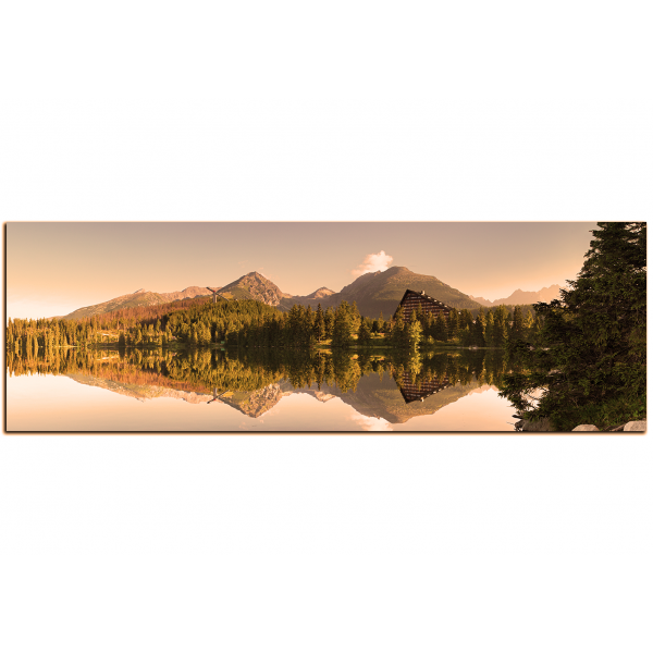 Obraz na plátně - Štrbské pleso - panoráma